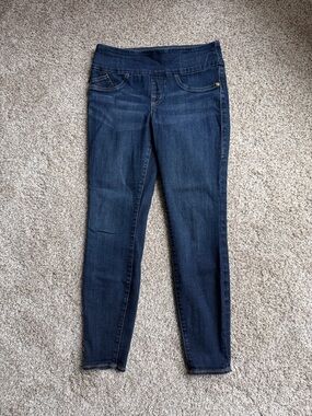 ROCK & REPUBLIC Dark-Wash High-Rise Stretch Denim Jeggings